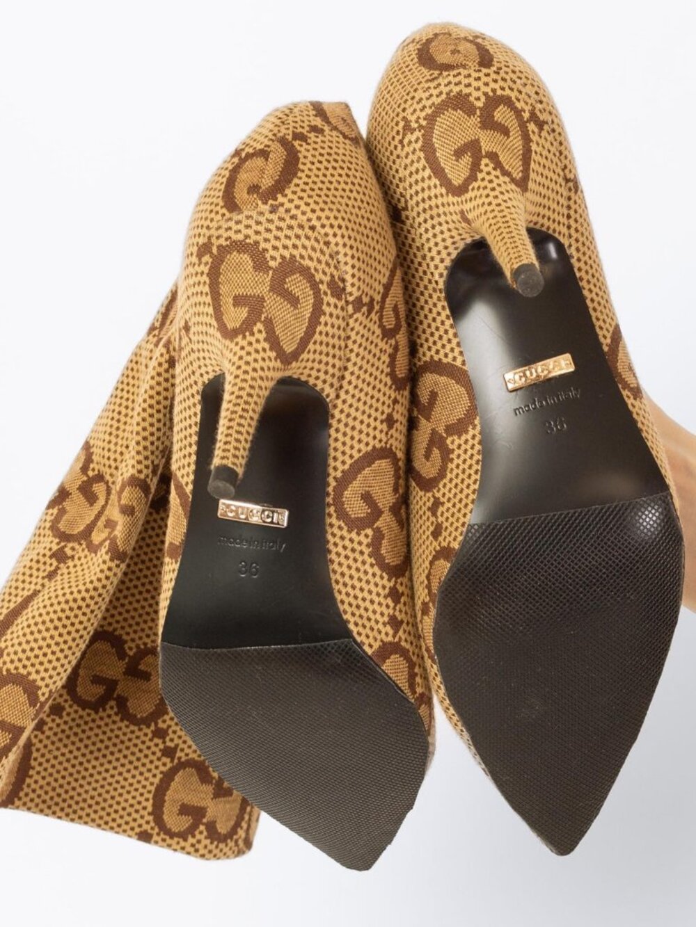 Gucci x Balenciaga Monogram Knife Boots - Size 36 - Picture 6 of 6